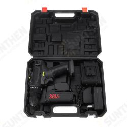 21V 1500mAH LED Light Electric Drill Driver Cordless Rechargeable Hand Drills 2 Speed Home DIY