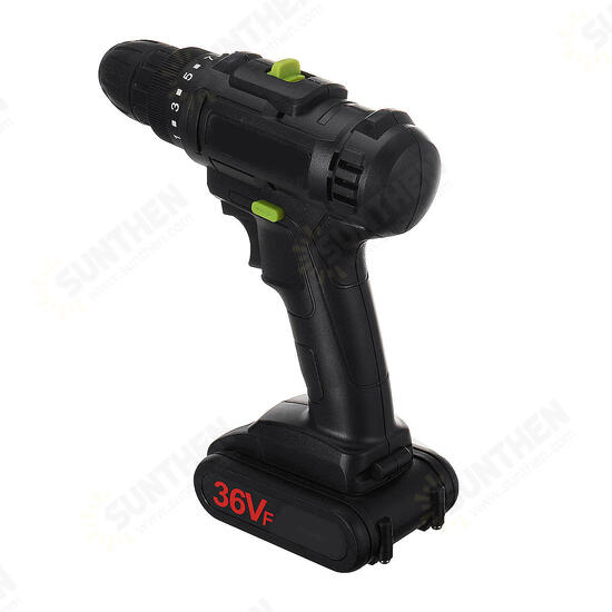 21V 1500mAH LED Light Electric Drill Driver Cordless Rechargeable Hand Drills 2 Speed Home DIY