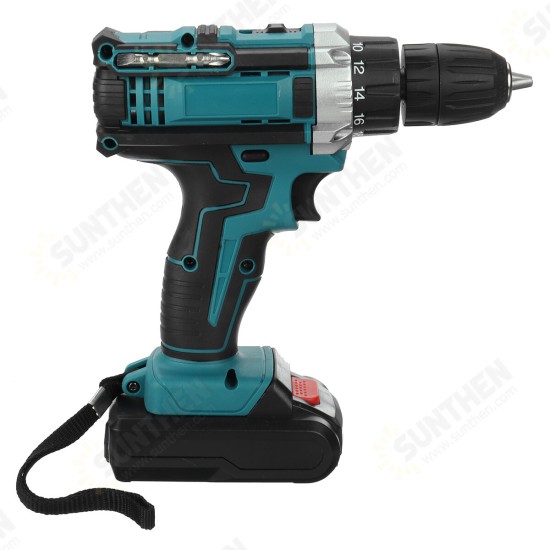 21V 2000RPM Electric Drill Screwdriver Mini Wireless Power Driver Home DIY Hand Drill W/ 2pcs Battery