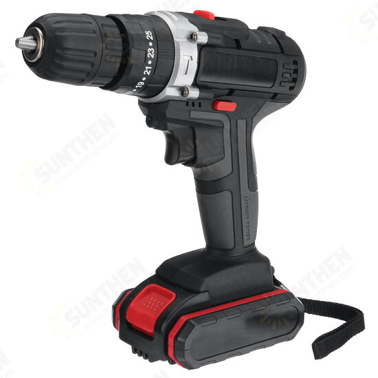 21V 22800mAh Cordless Rechargable 3 In 1 Power Drills Impact Electric Drill Driver With 1 Or2 Pcs Battery Fit Makita