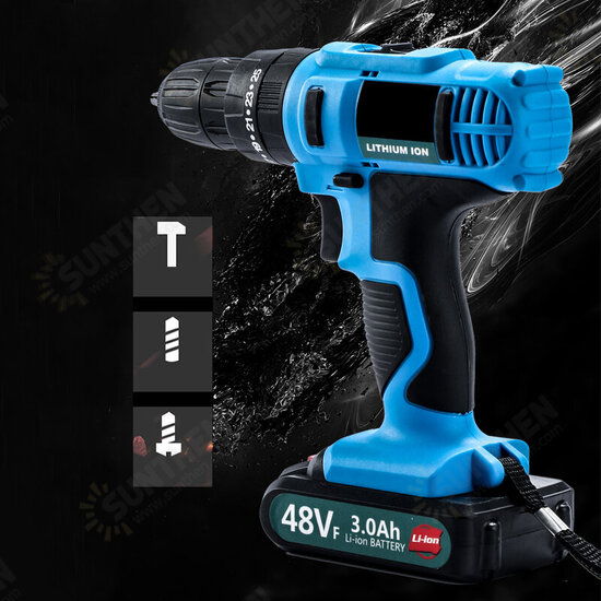 21V 3Ah 2000RPM Cordless Impact Wrench Hand Drill Torque Tool 1800mAh