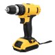 21V Cordless Drill Driver 18+3 Torque Multi-functional Household Electric Screwdriver W/ 1500mAh Li-ion Battery