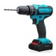 21V Cordless Electric Drill Rechargeable Screwdriver 2 Speed Woodworking Tool