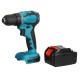 21V Electric Cordless Drill Driver Dual Speed 150Nm Torque Li-ion Battery