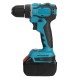 21V Electric Cordless Drill Driver Dual Speed 150Nm Torque Li-ion Battery