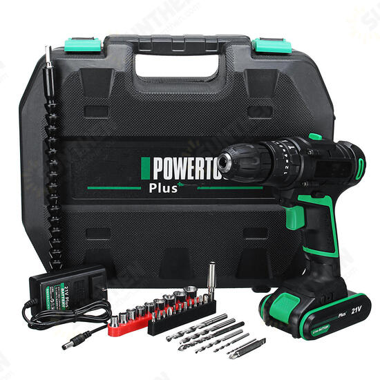 21V Multi-function Electric Screwdriver Rechargeable Cordless Power Drilling Tools Power Drills