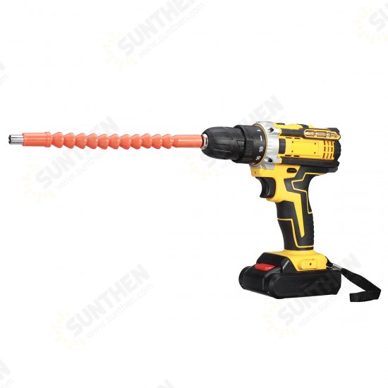 21V Wireless Rechargeable Impact Hammer Drill Electric Screwdriver W/ Battery & Storage Case Screwing Drilling Tool