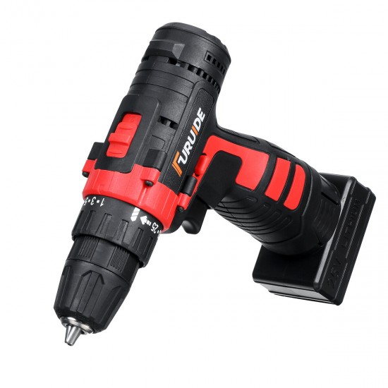 25 V Drill 2 Speed Electric Cordless Drill Driver with Bits Set Batteries
