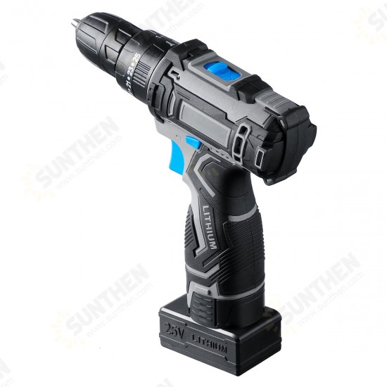 25V Cordless Drill Screwdriver Mini Wireless Power Driver With 2 Lithium-Ion Battery