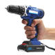 25V Rechargeable Cordless Drill Lithium-Ion Power Screwdriver With 2 Batteries 1 Charger