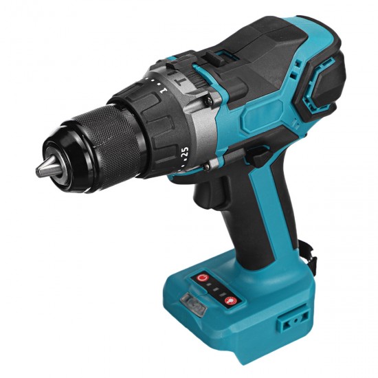 3 IN 1 Brushless Electric Hammer Drill Screwdriver 13mm 25+3 Torque Cordless Impact Drill For Makita 21V Battery Stepless Speed
