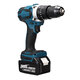 3 in 1 3500rpm 800W Brushless Cordless Impact Drill Screwdriver 90N.M Compact Electric Hammer Drill Driver W/ 1/2 2.4Ah Battery For Makita