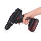 3 in 1 36V 550W Cordless Electric Impact Hammer Drill Screwdriver 2 Speeds W/ 2pcs Battery