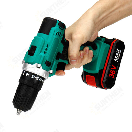 3 in 1 Multifunctional Cordless Drill Driver Wrench 3/8-Inch Chuck Cordless Impact Drill Driver W/ None/1/2 Battery