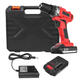 300W 21V LED Cordless Electric Drill Screwdriver 1500mAh Rechargeable Li-Ion Battery Repair Tools