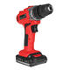 300W 21V LED Cordless Electric Drill Screwdriver 1500mAh Rechargeable Li-Ion Battery Repair Tools