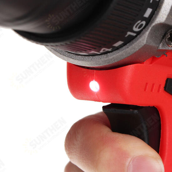 300W 21V LED Cordless Electric Drill Screwdriver 1500mAh Rechargeable Li-Ion Battery Repair Tools