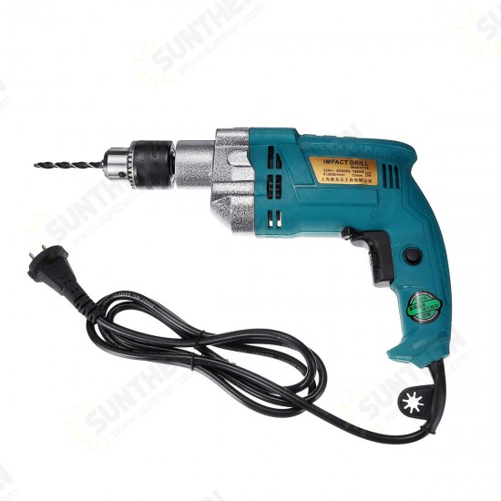 32Pcs Set 1980W 3800RPM Electric Impact Drill Screwdriver Household Electric Flat Drill Grinding