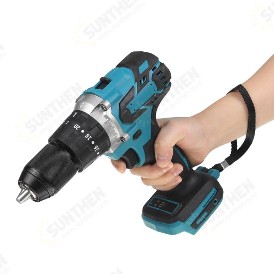 350 N.m Cordless Brushless Electric Hammer Driver Drill For Makita 18V Battery