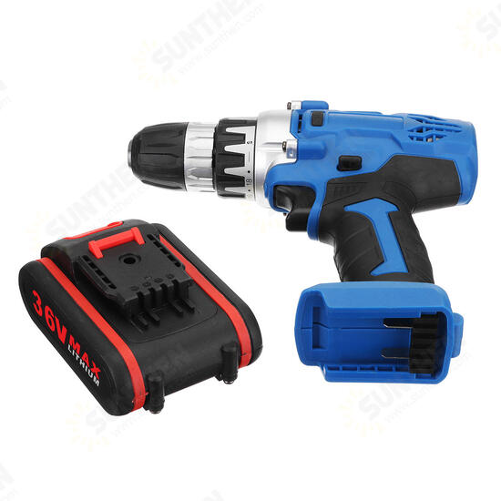 36V 1.3A Cordless Rechargeable Power Drill Driver Electric Screwdriver W/ 1 or 2 Li-ion Battery 36V 1.3A Cordless Rechargeable Power Drill Driver Electric Screwdriver W/ 1 or 2 Li-ion Battery