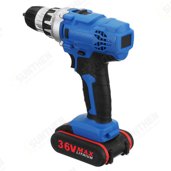 36V 1.3A Cordless Rechargeable Power Drill Driver Electric Screwdriver W/ 1 or 2 Li-ion Battery 36V 1.3A Cordless Rechargeable Power Drill Driver Electric Screwdriver W/ 1 or 2 Li-ion Battery