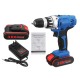 36V Cordless Power Drill Set Double Speed Electric Screwdriver Drill Power Display W/ 1 or 2 Li-Ion Battery