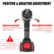 36VF 25+3 Speed Cordless Electric Power Impact Drill Torque Adjustable with 3 Battery