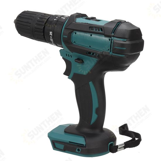 388VF 1500W Electric Cordless Impact Drill LED Working Light Rechargeable Woodworking Maintenance Tool W/ 1pc/2pcs Battery