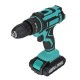 48V 10mm Rechargeable Impact Driver Electric Drill Power Tool 25+3 Gears W/ 1/2 Battery