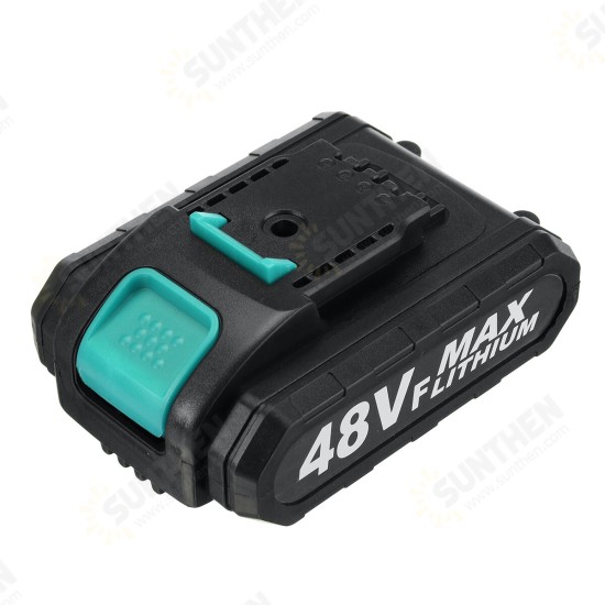 48V 10mm Rechargeable Impact Driver Electric Drill Power Tool 25+3 Gears W/ 1/2 Battery