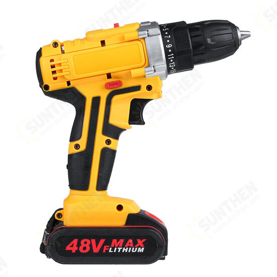 48V 1300mAh Cordless Electric Drill 25+3 Gear Electric Screw Driver Drill With 1 Or 2 Battery 48V 1300mAh Cordless Electric Drill 25+3 Gear Electric Screw Driver Drill With 1 Or 2 Battery
