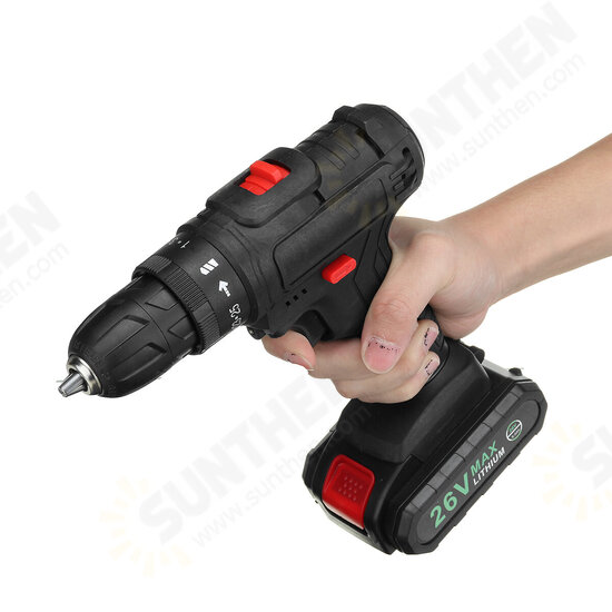 48V 1500W Electric Drill 28N.m Max Torque LED Light Screwdriver Power W/ 1/2pc Battery