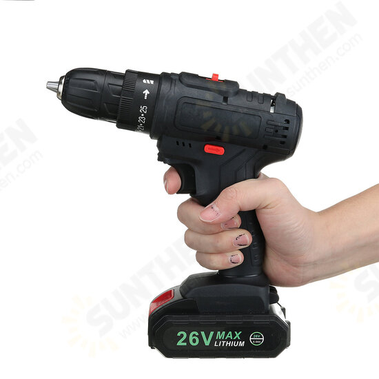 48V 1500W Electric Drill 28N.m Max Torque LED Light Screwdriver Power W/ 1/2pc Battery