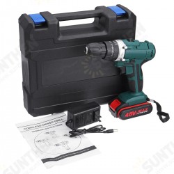 48V 2 Speed Power Drills Cordless Electric Drill 6500mAh 25+3 Torque Drilling Tool 48V 2 Speed Power Drills Cordless Electric Drill 6500mAh 25+3 Torque Drilling Tool