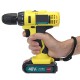 48V Cordless Rehcargeable Impact Wrench LED Hand Drill Driver Torque Tool W/ 1pc Battery