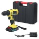 48V Cordless Rehcargeable Impact Wrench LED Hand Drill Driver Torque Tool W/ 1pc Battery