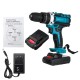 48V Electric Drill Driver Power Drills W/ 1 Or 2 Battery LED Light 18 + 2 Speed Forward/Reverse switch