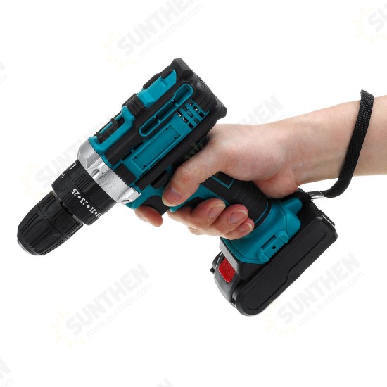 48V Electric Drill Driver Power Drills W/ 1 Or 2 Battery LED Light 18 + 2 Speed Forward/Reverse switch