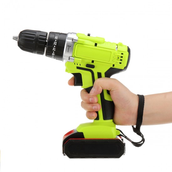 48VF 22800mAh Cordless Rechargable 3 In 1 Power Drills Impact Electric Drill Driver With 2Pcs Battery