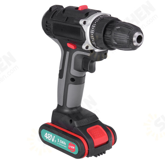 520N.m. 48V Cordless Electric Drill Driver 3/8inch Chuck Rechargeable Power Drill W/ 2pcs Battery 520N.m. 48V Cordless Electric Drill Driver 3/8inch Chuck Rechargeable Power Drill W/ 2pcs Battery