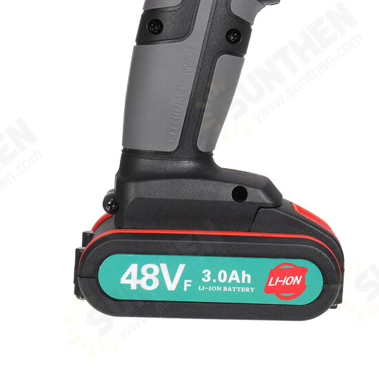 520N.m. 48V Cordless Electric Drill Driver 3/8inch Chuck Rechargeable Power Drill W/ 2pcs Battery