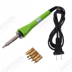 6Pcs 30W Multifunctional Crafts Wood Burning Pen Soldering Solder Iron Pencil Kit 6Pcs 30W Multifunctional Crafts Wood Burning Pen Soldering Solder Iron Pencil Kit