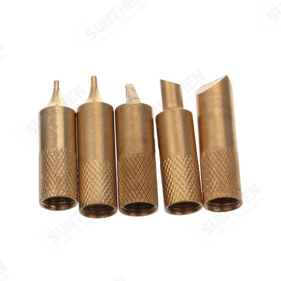 6Pcs 30W Multifunctional Crafts Wood Burning Pen Soldering Solder Iron Pencil Kit