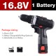 7500mAh 2 Speed Electric Drill 25+3 Torque Power Driver Drills Multi-function Rechargeable Hand Drill With 1 Or 2 Li-ion Battery
