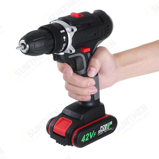 7500mAh Multifunctional Electric Drill Dual Speed Cordless Power Screwdriver Set with Li-ion Battery