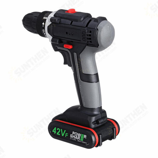 7500mAh Multifunctional Electric Drill Dual Speed Cordless Power Screwdriver Set with Li-ion Battery