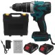 88VF 3 IN 1 Cordless Brushless Drill Electric Screwdriver Hammer Impact Drill 20+3 Torque W/ 1/2pcs Battery