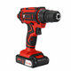 88VF Cordless Electric Drill Driver 25+1 Gears Rechargeable Screwdriver W/ 1/2pcs Battery & LED Working Light