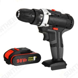 98VF Cordless Electric Impact Drill Screwdriver 25+1 Torque Rechargeable Household Screwdriver 98VF Cordless Electric Impact Drill Screwdriver 25+1 Torque Rechargeable Household Screwdriver
