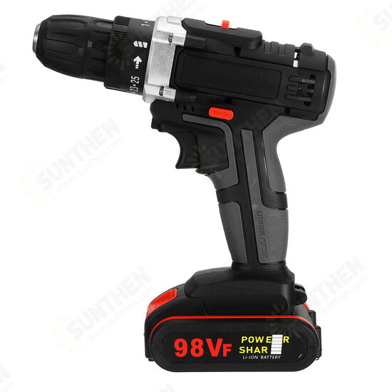 98VF Rechargeable Electric Cordless Impact Drill Screwdriver 25+1 Torque LED 98VF Rechargeable Electric Cordless Impact Drill Screwdriver 25+1 Torque LED